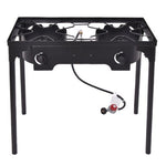  - 150000 BTU Double Burner Outdoor Stove BBQ Grill - Outdoor Style Company