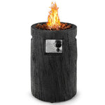  - 16 Inch Auto - Ignition Patio Gas Fire Pit with Waterproof Protective Cover - Outdoor Style Company