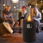  - 16 Inch Auto - Ignition Patio Gas Fire Pit with Waterproof Protective Cover - Outdoor Style Company