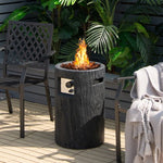  - 16 Inch Auto - Ignition Patio Gas Fire Pit with Waterproof Protective Cover - Outdoor Style Company