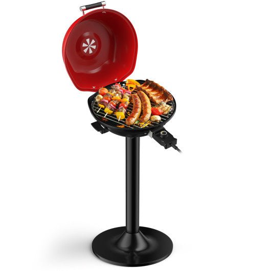  - 1600W Portable Electric BBQ Grill with Removable Non - Stick Rack - Outdoor Style Company