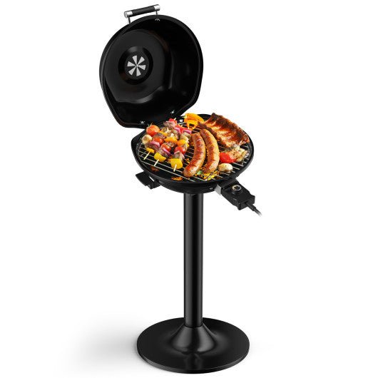  - 1600W Portable Electric BBQ Grill with Removable Non - Stick Rack - Outdoor Style Company