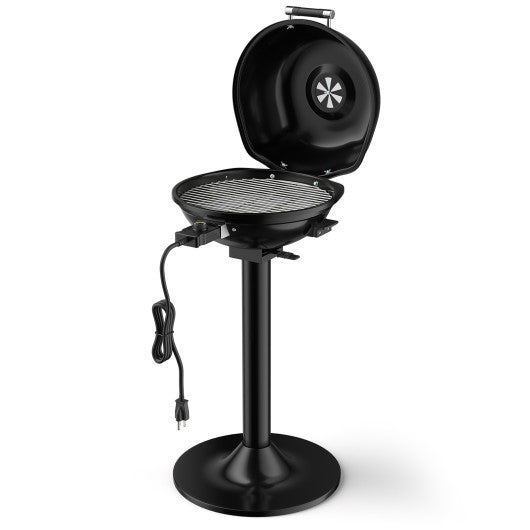  - 1600W Portable Electric BBQ Grill with Removable Non - Stick Rack - Outdoor Style Company