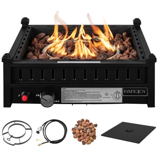  - 16.5 Inch Tabletop Propane Fire Pit with Simple Ignition System - Outdoor Style Company