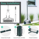  - 18 Inch Rolling Lawn Aerator with Anti - slip Handle and Tine Spikes - Outdoor Style Company