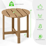  - 18 Inch Round Weather - Resistant Adirondack Side Table - Outdoor Style Company