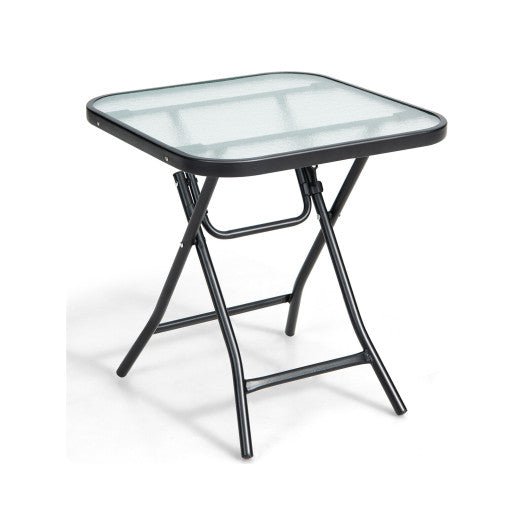  - 18 Inch Square Patio Bistro Table with Rustproof Frame - Outdoor Style Company