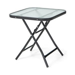  - 18 Inch Square Patio Bistro Table with Rustproof Frame - Outdoor Style Company