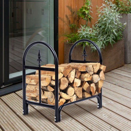  - 2 Feet Outdoor Heavy Duty Steel Firewood Storage Holder - Outdoor Style Company