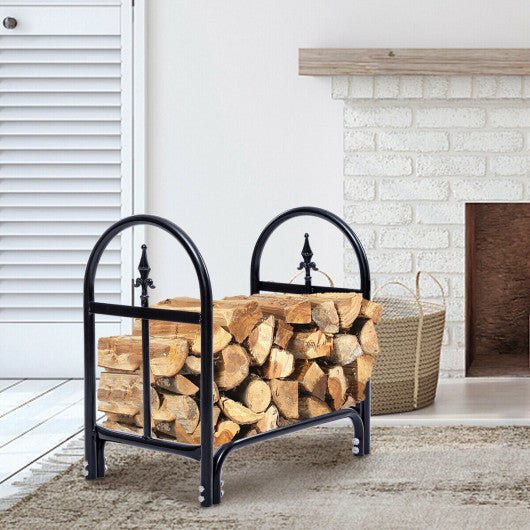  - 2 Feet Outdoor Heavy Duty Steel Firewood Storage Holder - Outdoor Style Company