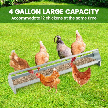  - 2 - in - 1 Galvanized Steel Wall Mount Hay and Grain Feeder with Adjustable Distance - Outdoor Style Company