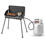  - 2 - in - 1 Gas Camping Grill and Stove with Detachable Legs - Outdoor Style Company