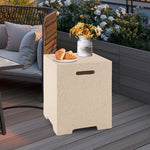  - 2 - in - 1 Gas Tank Holder Side Table with Protective Cover - Outdoor Style Company