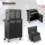  - 2 - in - 1 Tool Chest and Cabinet with 5 Sliding Drawers - Outdoor Style Company