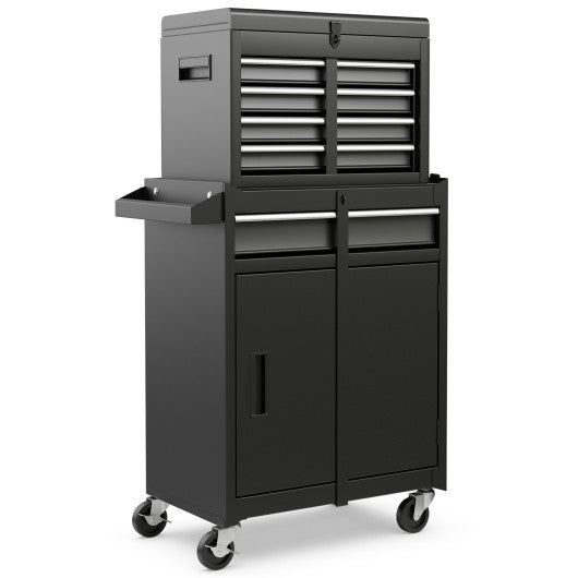  - 2 - in - 1 Tool Chest and Cabinet with 5 Sliding Drawers - Outdoor Style Company