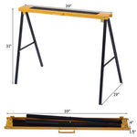  - 2 Pack Heavy Duty Sawhorse with Steel Folding Legs - Outdoor Style Company