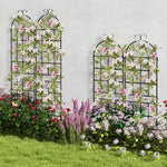  - 2 Pack Metal Garden Trellis Decorative for Climbing Plants - Outdoor Style Company