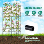  - 2 Pack Metal Garden Trellis Decorative for Climbing Plants - Outdoor Style Company