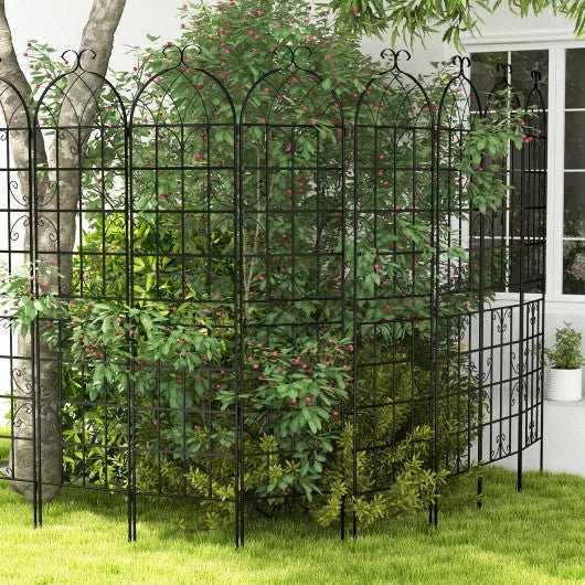  - 2 Pack Metal Garden Trellis Decorative for Climbing Plants - Outdoor Style Company