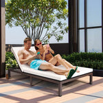  - 2 - Person Patio Rattan Lounge Chair with Adjustable Backrest - Outdoor Style Company