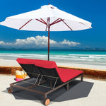  - 2 - Person Patio Rattan Lounge Chair with Adjustable Backrest - Outdoor Style Company