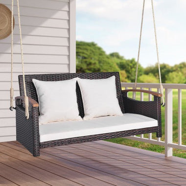  - 2 - Person Patio Rattan Porch Swing - Outdoor Style Company