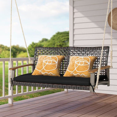  - 2 - Person Rattan Hanging Porch Swing Chair - Outdoor Style Company