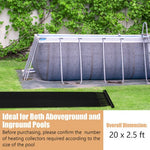  - 2 Pieces 10/16.4/20 Feet Weatherproof Solar Swimming Pool Heating System - Outdoor Style Company