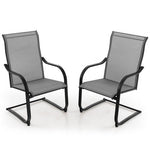  - 2 Pieces C - Spring Motion Patio Dining Chairs with Breathable Fabric - Outdoor Style Company
