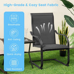  - 2 Pieces C - Spring Motion Patio Dining Chairs with Breathable Fabric - Outdoor Style Company