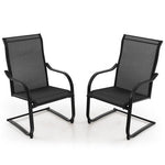  - 2 Pieces C - Spring Motion Patio Dining Chairs with Breathable Fabric - Outdoor Style Company
