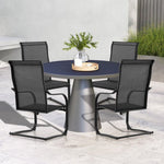  - 2 Pieces C - Spring Motion Patio Dining Chairs with Breathable Fabric - Outdoor Style Company
