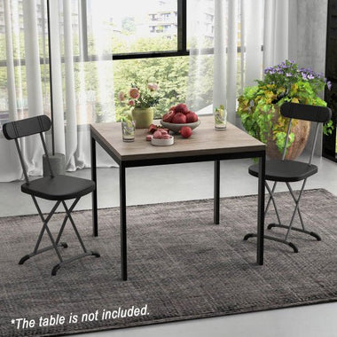  - 2 Pieces Outdoor Folding Chair Set with Sturdy Frame and Ergonomic Backrest - Outdoor Style Company