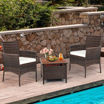  - 2 Pieces Outdoor PE Rattan Armchairs with Removable Cushions - Outdoor Style Company