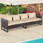  - 2 Pieces Patio Furniture Sofa Set with Cushions and Sofa Clips - Outdoor Style Company