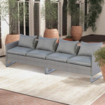  - 2 Pieces Patio Furniture Sofa Set with Cushions and Sofa Clips - Outdoor Style Company