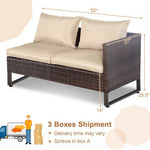  - 2 Pieces Patio Furniture Sofa Set with Cushions and Sofa Clips - Outdoor Style Company