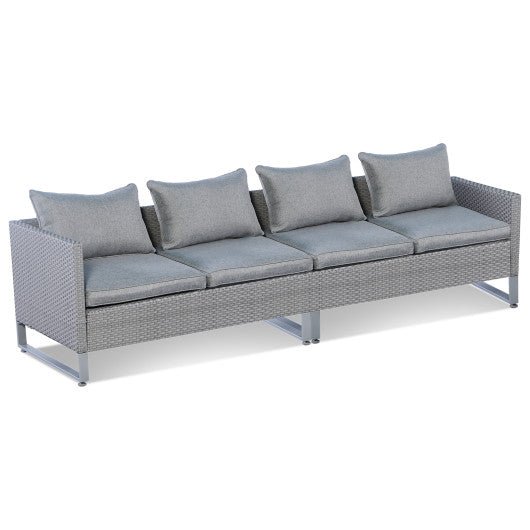  - 2 Pieces Patio Furniture Sofa Set with Cushions and Sofa Clips - Outdoor Style Company