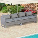  - 2 Pieces Patio Furniture Sofa Set with Cushions and Sofa Clips - Outdoor Style Company