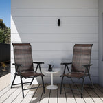  - 2 Pieces Patio Rattan Folding Reclining Chair - Outdoor Style Company