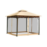  - 2 - Tier 10 x 10 Feet Patio Shelter Awning Steel Gazebo Canopy - Outdoor Style Company