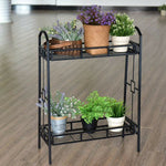  - 2 - Tier Heavy Duty Metal Flower Plant Stand - Outdoor Style Company