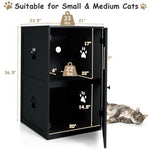  - 2 - tier Litter Hidden Cat House With Anti - toppling Device - Outdoor Style Company