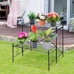  - 2 - Tier Metal Plant Stand Garden Shelf - Outdoor Style Company