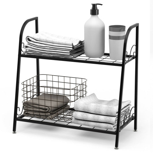  - 2 - tier Patio Metal Plant Stand - Outdoor Style Company