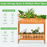  - 2 - Tier Raised Garden Bed Elevated Wood Planter Box for Vegetable Flower Herb - Outdoor Style Company