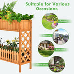  - 2 - Tier Raised Garden Bed Elevated Wood Planter Box for Vegetable Flower Herb - Outdoor Style Company