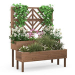  - 2 - Tier Raised Garden Bed with Trellis - Outdoor Style Company