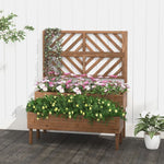  - 2 - Tier Raised Garden Bed with Trellis - Outdoor Style Company