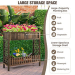  - 2 - Tier Wood Raised Garden Bed for Vegetable and Fruit - Outdoor Style Company